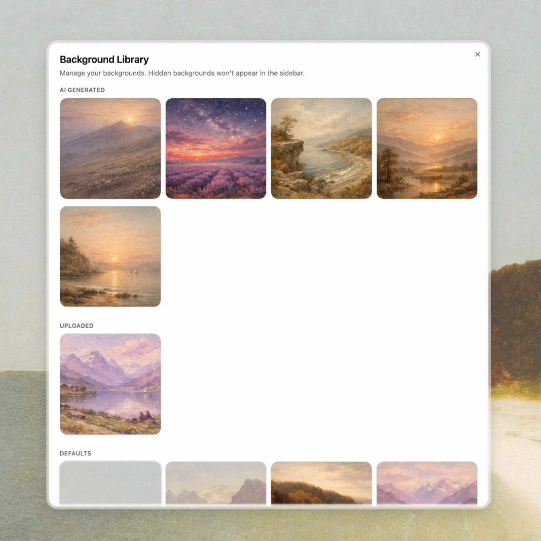 Library interface showing cloud library